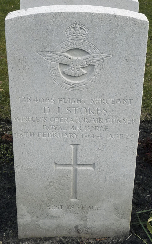 F/Sgt Donald Joseph Stokes<br /><br /><br />died on active duty - February 15th, 1944